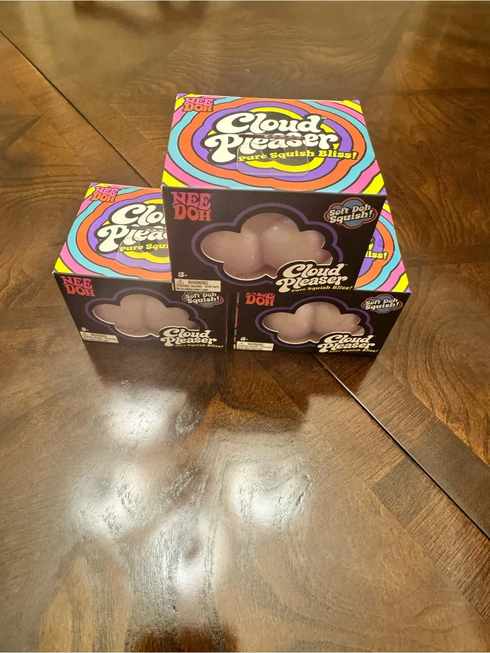 NEW Authentic Needoh Cloud Pleaser Soft Doh Squish Toy - Purple- 2 available